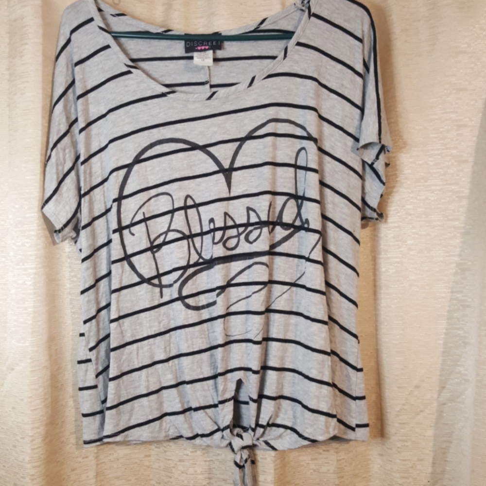 Blessed gray short sleeve t-shirt